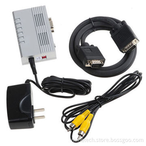 Professional Good-quality VGA to AV Converter, Supports 1,280 x 1,024p